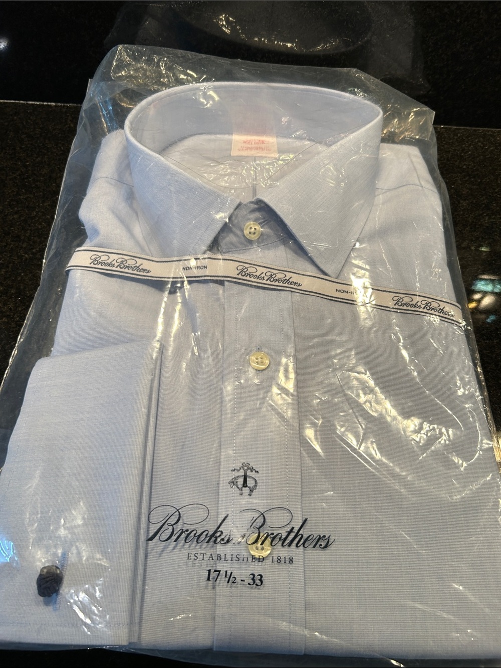 Brooks Brothers Light Blue Spread-Collar Dress Shirt
